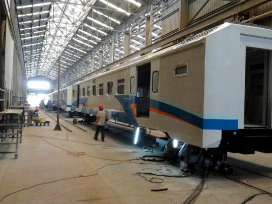 Menengok pabrik pembuatan kereta di PT INKA Madiun