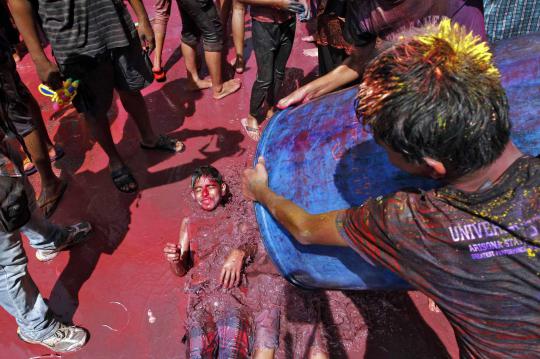 Warga India rayakan Festival Holi