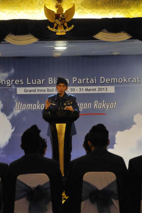 Ibas 'pukul gong' buka KLB Partai Demokrat di Bali