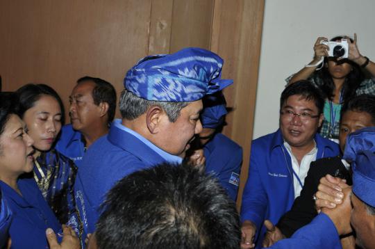 Terpilih jadi ketua umum, SBY disambut gembira oleh kader partai
