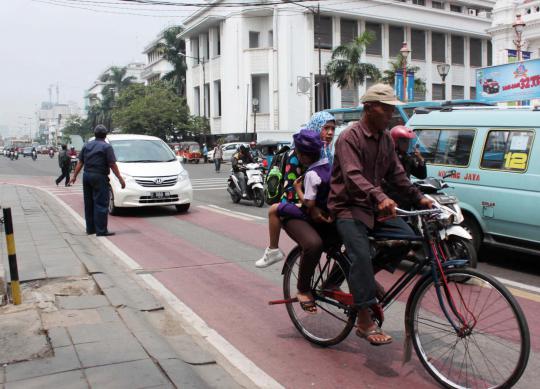 Era modern, ojek sepeda ontel masih diminati warga Jakarta