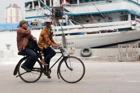 Era modern, ojek sepeda ontel masih diminati warga Jakarta