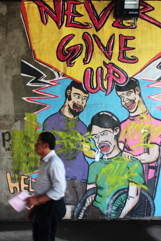 Menuju Kota Jakarta bersih, mural akan diganti tanaman 