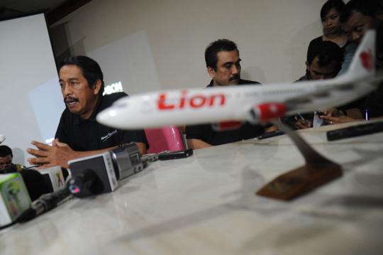 Konpers Lion Air pasca-jatuhnya pesawat di Denpasar