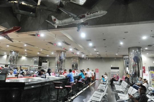 Konpers Lion Air pasca-jatuhnya pesawat di Denpasar