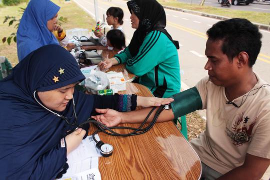 Warga manfaatkan cek kesehatan gratis