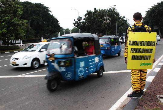Aktivis Greenpeace tuntut perpanjangan moratorium hutan