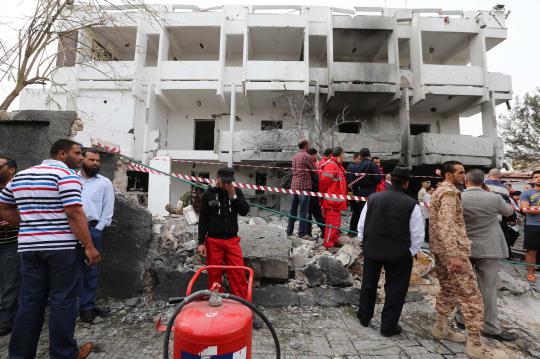 Gedung Kedutaan Besar Prancis di Tripoli dibom