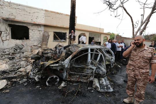 Gedung Kedutaan Besar Prancis di Tripoli dibom