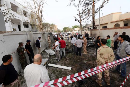Gedung Kedutaan Besar Prancis di Tripoli dibom