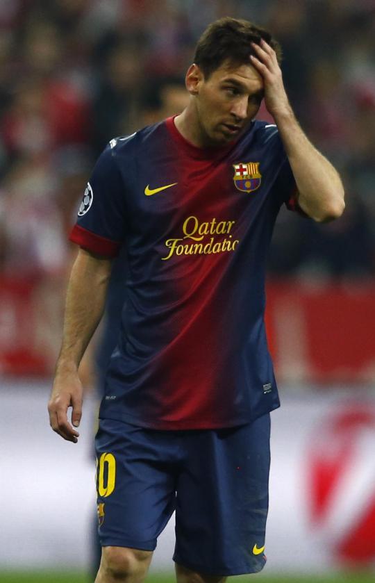 Dicukur Bayern Munich 4-0, Messi tertunduk lesu