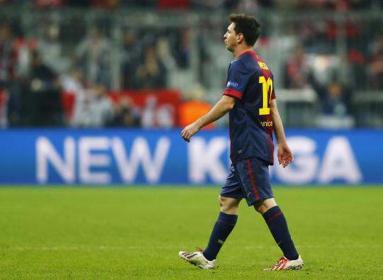 Dicukur Bayern Munich 4-0, Messi tertunduk lesu