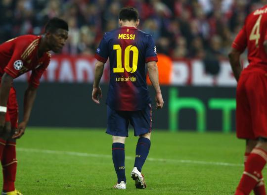 Dicukur Bayern Munich 4-0, Messi tertunduk lesu