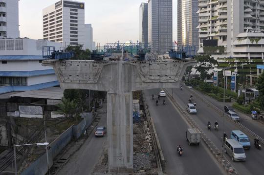 Proyek jalan layang Kp Melayu-Tanah Abang dihentikan