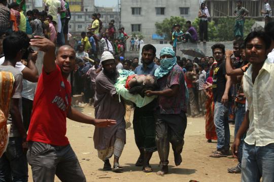 Gedung ambruk di Bangladesh, tewaskan puluhan orang