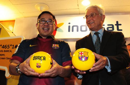 Indosat jalin kerjasama dengan FC Barcelona