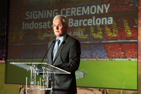 Indosat jalin kerjasama dengan FC Barcelona