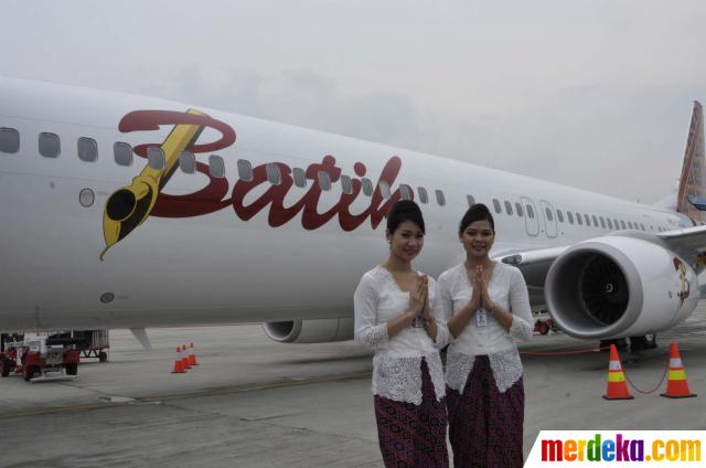 Foto Lion Air  pamerkan maskapai terbarunya Batik  Air  