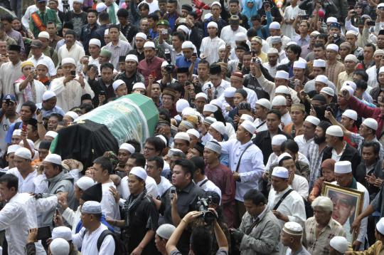 Ribuan simpatisan iringi jenazah Ustaz Jeffry menuju Istiqlal