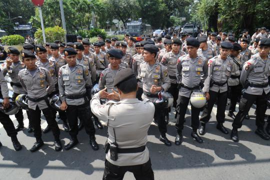 Pasukan Brimob & Polisi jaga ketat Kedubes Myanmar