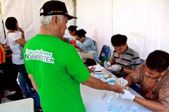 Jamsostek berikan pengobatan gratis kepada warga Ibu Kota