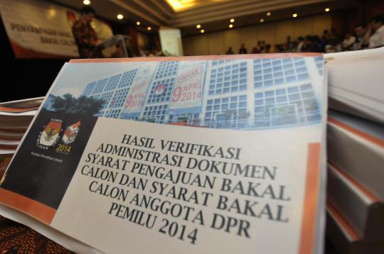 KPU umumkan hasil verifikasi bakal caleg DPR