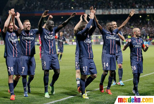 Foto : PSG raih gelar juara Liga 1 Prancis merdeka.com