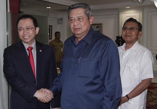 SBY rapat konsultasi dengan DPR di Kantor Presiden