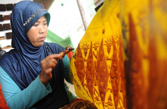 Menengok kerajinan batik Betawi di Bekasi