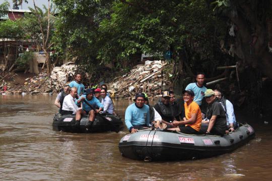 Menteri Lingkungan Hidup RI dan Ceko menyusuri Sungai Ciliwung