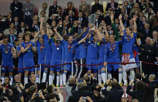 Chelsea boyong piala Liga Eropa UEFA 2013