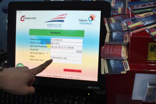 E-ticketing commuter line lingkar Jakarta diuji coba