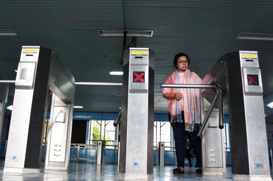 E-ticketing commuter line lingkar Jakarta diuji coba