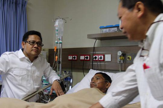Muhaimin Iskandar jenguk 5 korban longsor Freeport