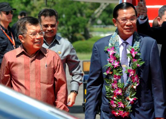 Jusuf Kalla sambut hangat kedatangan PM Kamboja Hun Sen