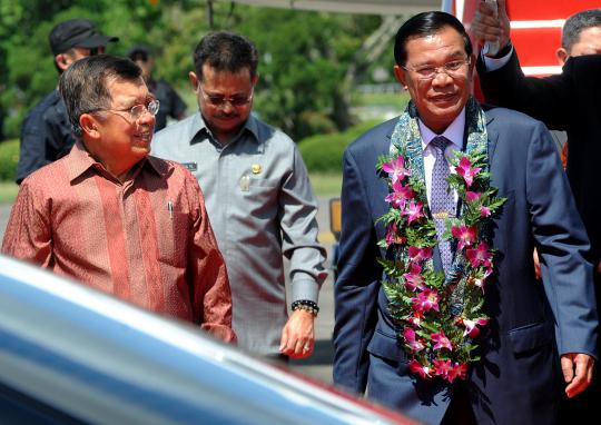 Jusuf Kalla sambut hangat kedatangan PM Kamboja Hun Sen