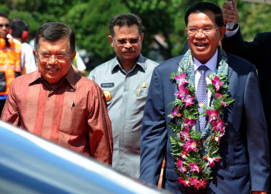 Jusuf Kalla sambut hangat kedatangan PM Kamboja Hun Sen