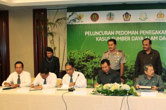Penandatanganan Pedoman Penegak Hukum Terpadu