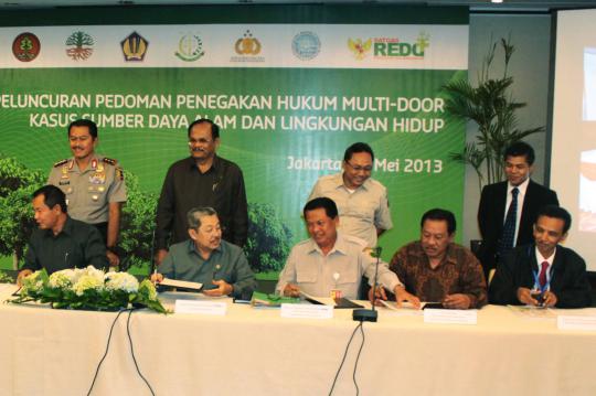 Penandatanganan Pedoman Penegak Hukum Terpadu