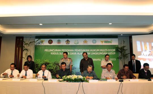 Penandatanganan Pedoman Penegak Hukum Terpadu