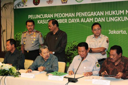 Penandatanganan Pedoman Penegak Hukum Terpadu