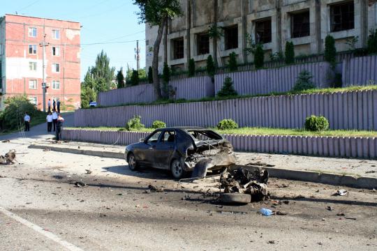 2 Bom mobil meledak di dekat gedung pengadilan di Rusia