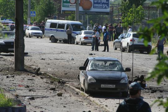 2 Bom mobil meledak di dekat gedung pengadilan di Rusia