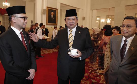 SBY pimpin pelantikan Chatib Basri sebagai menteri keuangan
