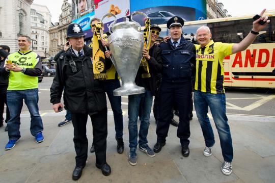 Kemeriahan jelang laga puncak Liga Champions