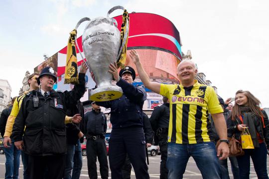 Kemeriahan jelang laga puncak Liga Champions