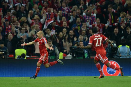 Gol Robben antar Bayern Munich rebut gelar Liga Champions