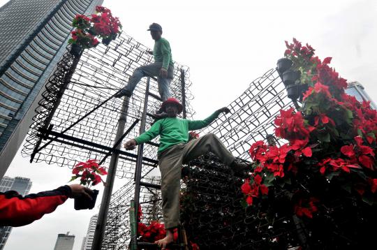 Sambut HUT ke-486 DKI Jakarta, sudut kota dihiasi tanaman bunga