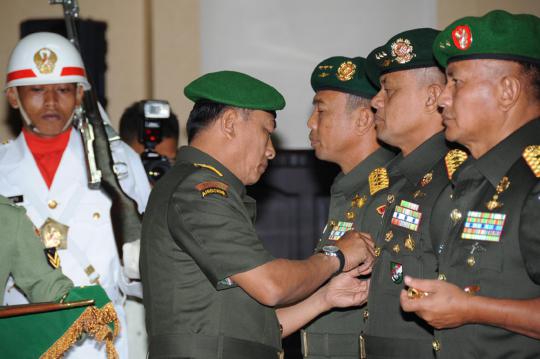 Kasad Moeldoko pimpin sertijab Letjen TNI Gatot Nurmantyo