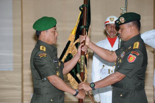 Kasad Moeldoko pimpin sertijab Letjen TNI Gatot Nurmantyo